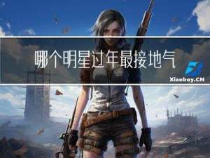 哪个明星过年最接地气了