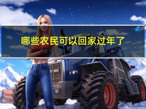 哪些农民可以回家过年了