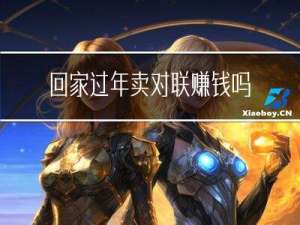 回家过年卖对联赚钱吗视频
