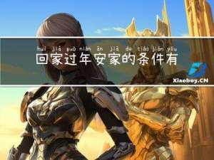 回家过年安家的条件有哪些