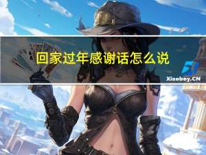回家过年感谢话怎么说