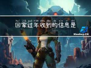 回家过年收到的信息是什么