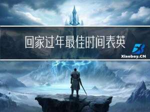 回家过年最佳时间表英语