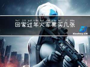 回家过年火车票买几张