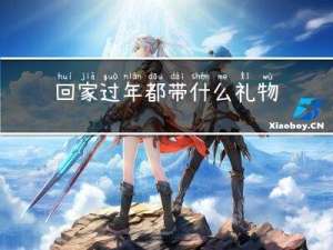 回家过年都带什么礼物好呢