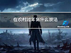 在农村过年有什么说法