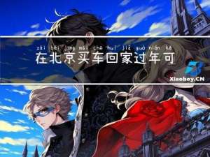 在北京买车回家过年可以吗