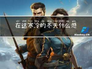 在这寒冷的冬天什么感受
