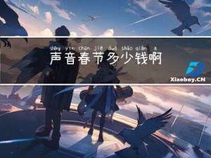 声音春节多少钱啊