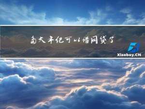 多大年纪可以借网贷了