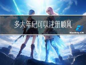 多大年纪可以注册顺风车