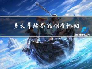 多大年龄不能拥有机动车