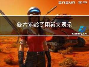 多大年龄了用英文表示