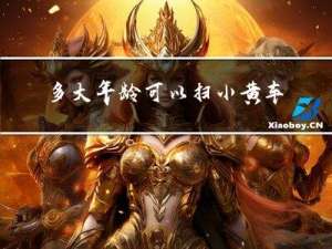 多大年龄可以扫小黄车