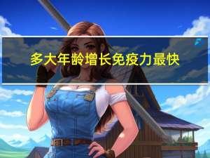 多大年龄增长免疫力最快