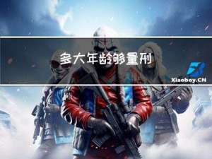 多大年龄够量刑