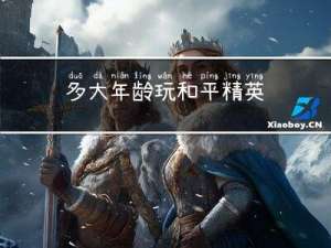 多大年龄玩和平精英