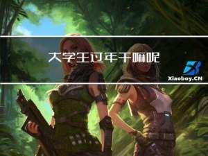 大学生过年干嘛呢