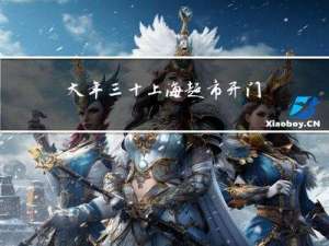 大年三十上海超市开门吗