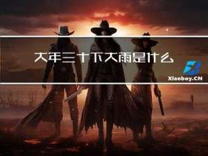 大年三十下大雨是什么意思