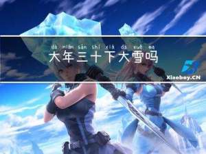 大年三十下大雪吗
