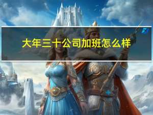 大年三十公司加班怎么样