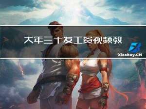 大年三十发工资视频教程