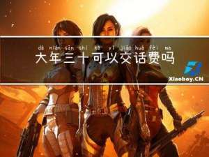 大年三十可以交话费吗吗