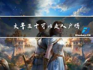 大年三十可以走人户吗