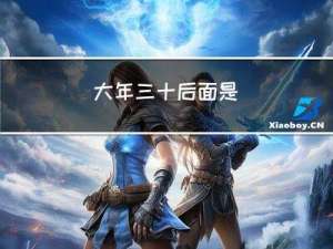 大年三十后面是