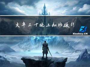 大年三十晚上加班做什么好