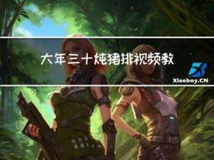 大年三十炖猪排视频教程