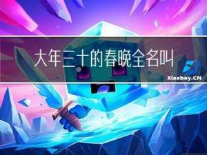 大年三十的春晚全名叫什么