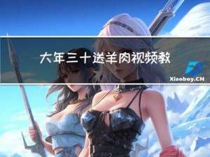 大年三十送羊肉视频教程