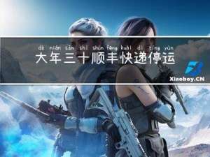 大年三十顺丰快递停运吗