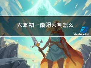 大年初一南阳天气怎么样