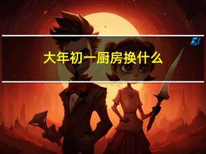大年初一厨房换什么