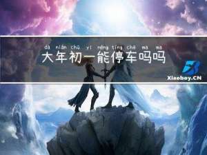 大年初一能停车吗吗