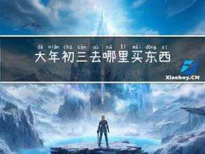 大年初三去哪里买东西划算