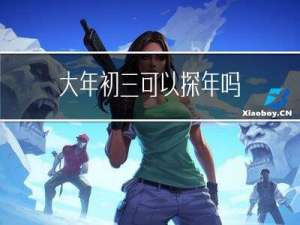 大年初三可以探年吗