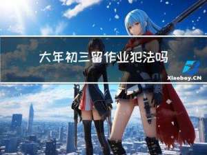 大年初三留作业犯法吗