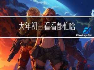 大年初三看看都忙啥