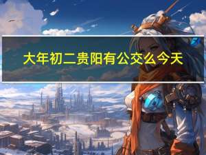大年初二贵阳有公交么今天