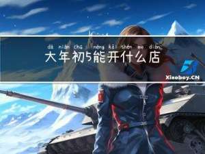 大年初5能开什么店