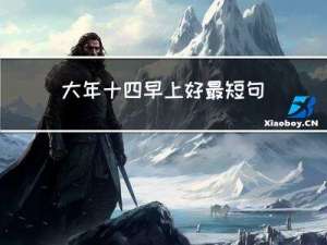 大年十四早上好最短句子