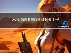 大年是小琴跟谁的儿子