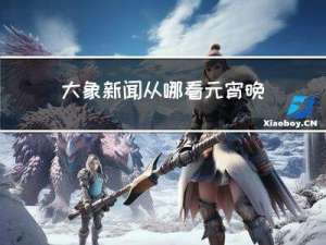 大象新闻从哪看元宵晚会