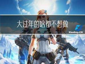 大过年的啥都不想做