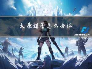 太原过年怎么办证