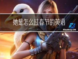她是怎么过春节的英语
